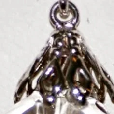 Glass piece with deep red garnet inclusions, 2018 archive photograph